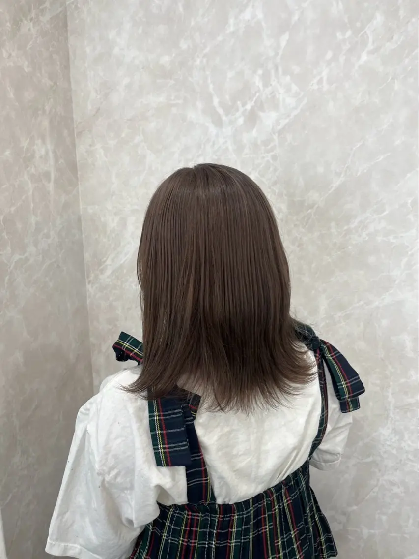 ミディアム カラー ブラウンカラー 透明感カラー 近藤 叶大のヘアスタイル