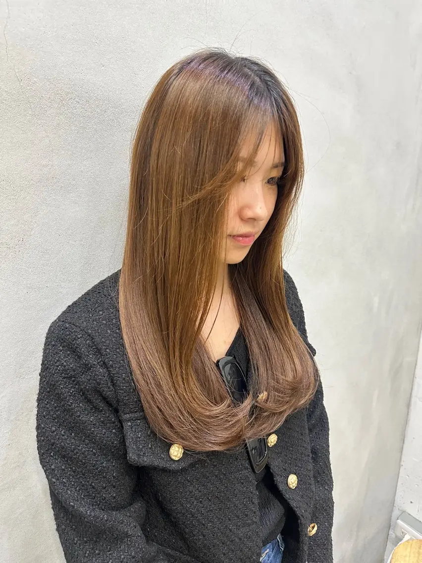 ロング カット MUKU ひかるのヘアスタイル