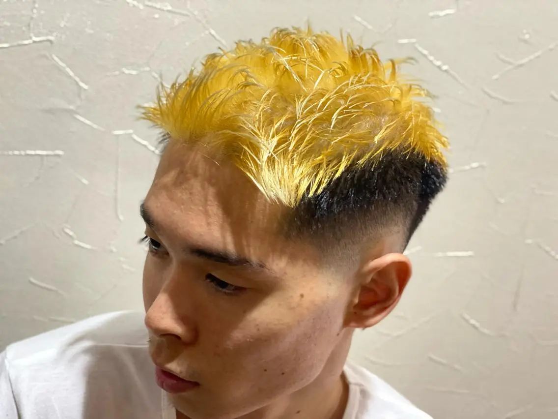 ショート カラー メンズ 浅見 天翔のヘアスタイル