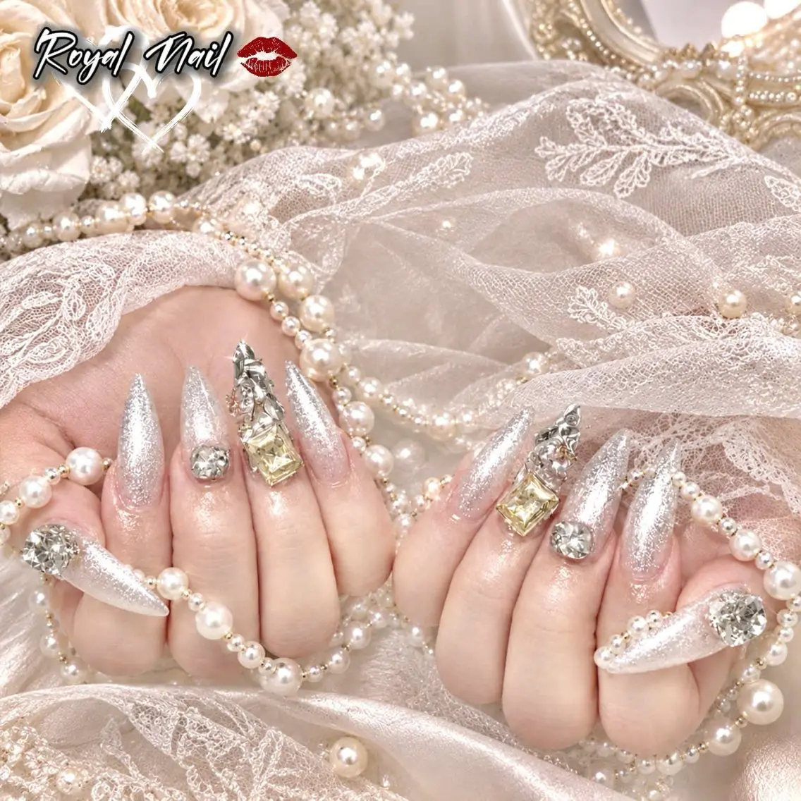 ネイル 韓国ネイル マグネットネイル 持ち込み ハンドネイル Royal Nail_RINAのネイルデザイン