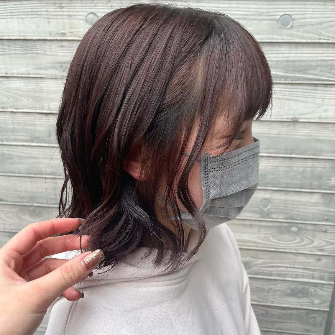 ミディアム カット ヘアカラー 【美ボブ.艶カラー. 梅田茶屋町】midoのヘアスタイル