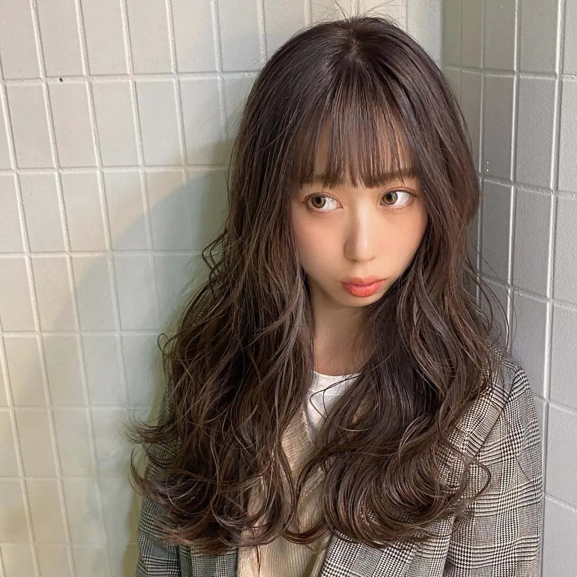 ロング カラー グレージュ 🎗大槻 武士🎗のヘアスタイル