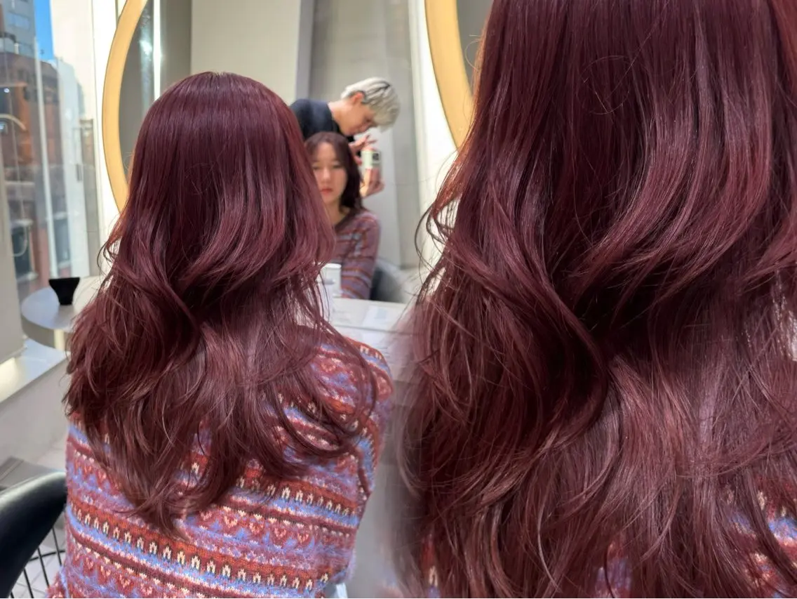 ロング カラー カット ヘアカラー トリートメント レイヤー/縮毛矯正 マスター✨️タケルのヘアスタイル