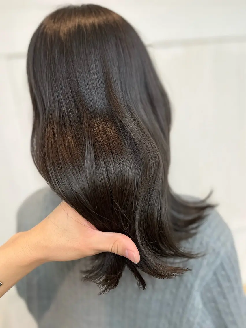 セミロング カラー パーマ ヘアアレンジ メンズ ブラウンカラー 透明感カラー カット ヘアカラー トリートメント ヘッドスパ ヘアセット ✨綺麗が続くカット ✨/星野六三四のヘアスタイル