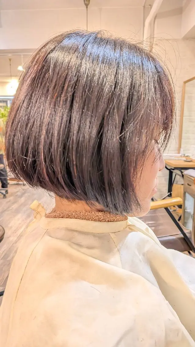 ショート ショートボブ ボブ ショートヘア カットモデル無料✂️ 菊池　位公のヘアスタイル