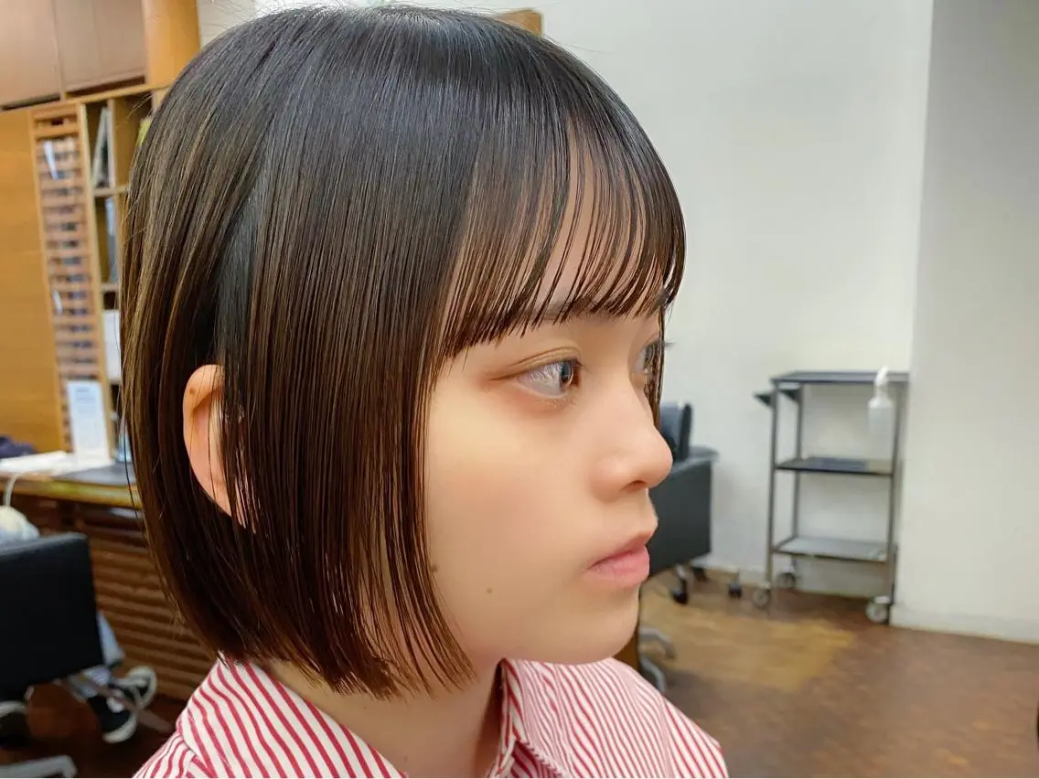 ショート カラー 似合わせレイヤー/ ケアパーマ/高倉のヘアスタイル