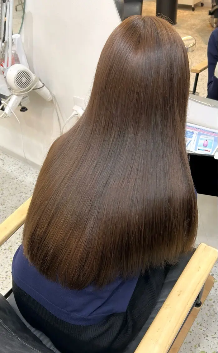 ロング カラー ベージュカラー ブリーチ ブリーチなしカラー 🧣艶カラー・ヘア セット Chie🧸のヘアスタイル