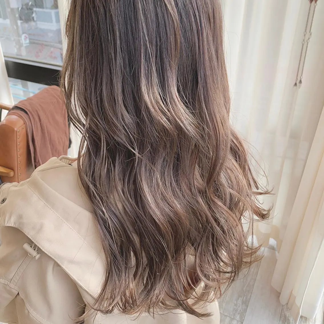 ロング カラー 透明感カラー ハイライトカラー ハイライト 髪質改善色素改善特化 keiのヘアスタイル