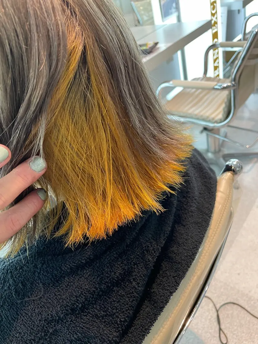 カラー イエローカラー 皆川 惇勇のヘアスタイル