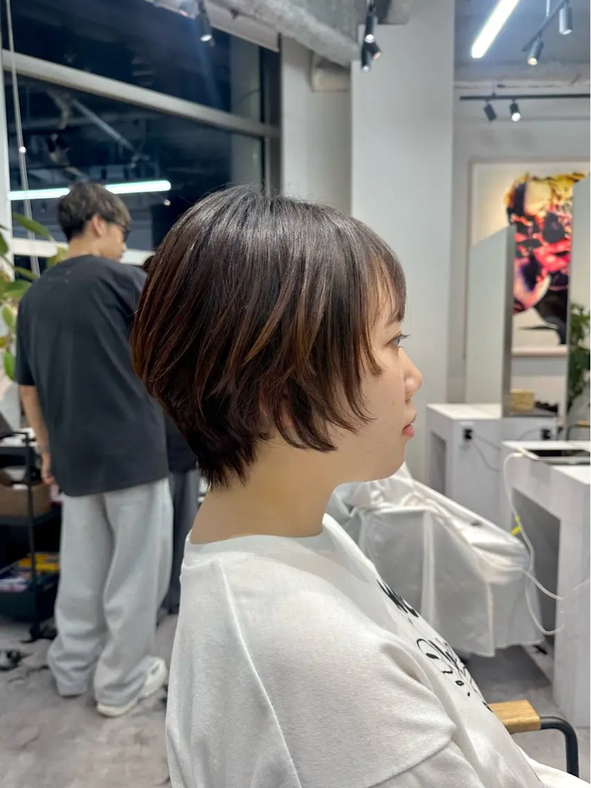ショート ショートヘア ウルフカット カット ショートカット🧸 ごとうさなのヘアスタイル