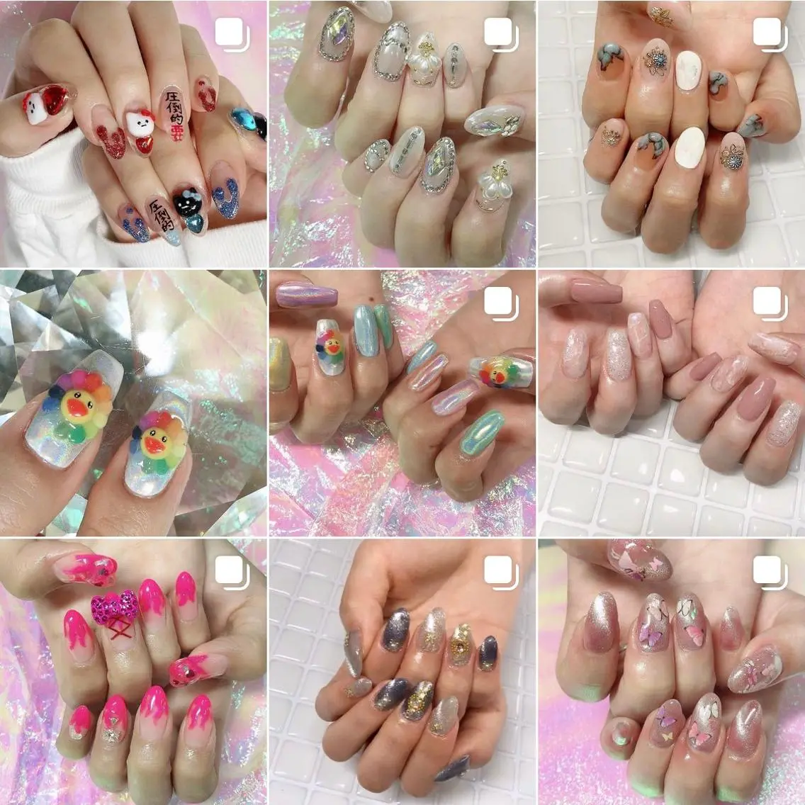ネイル 渋谷／チップ長さ出し 👑アプレgel-xのネイルデザイン
