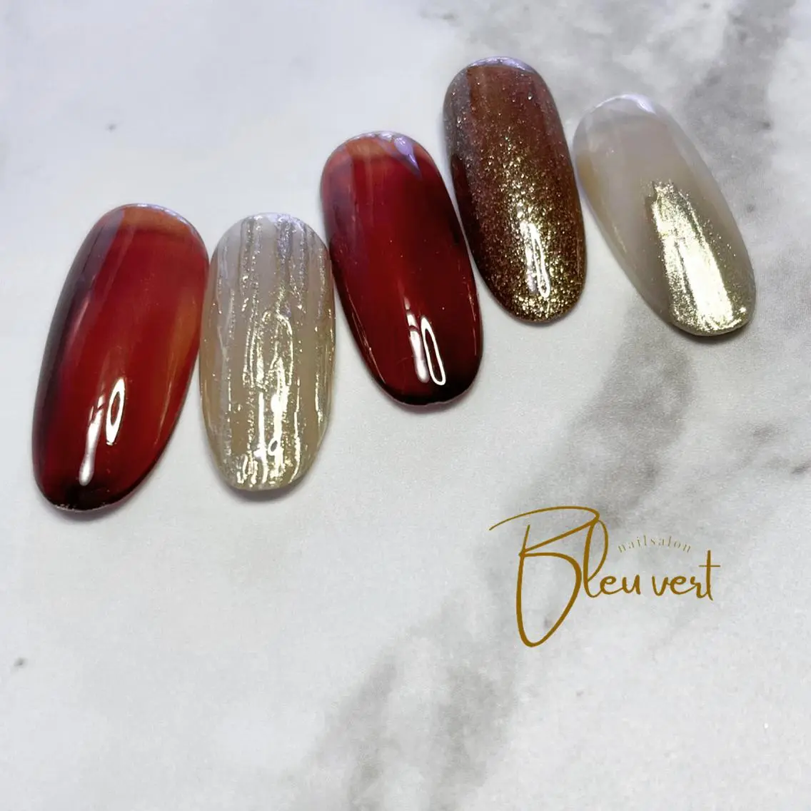 ネイル ニュアンスネイル Nailsalon Bleu vertのネイルデザイン