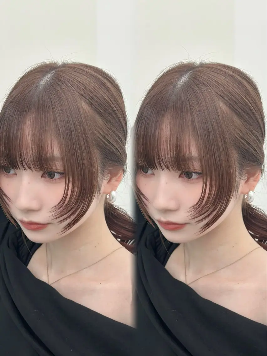 ロング カット ヘアカラー トリートメント タカト/韓国レイヤー /流行ヘア/髪質改善のヘアスタイル