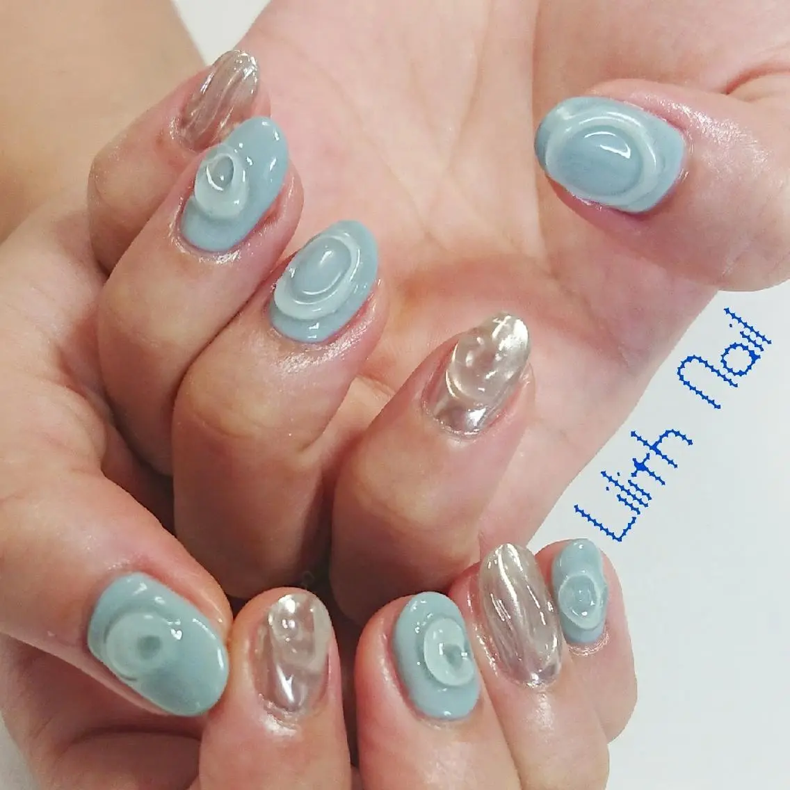 ネイル クリアネイル ハンドネイル Lilith Nailのネイルデザイン