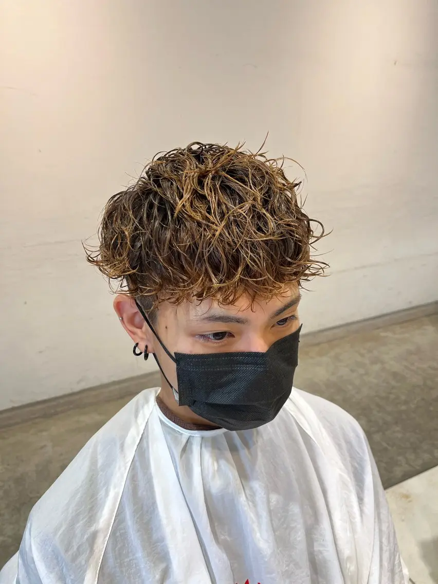 ショート パーマ メンズ 清水 men'sパーマ特化のヘアスタイル