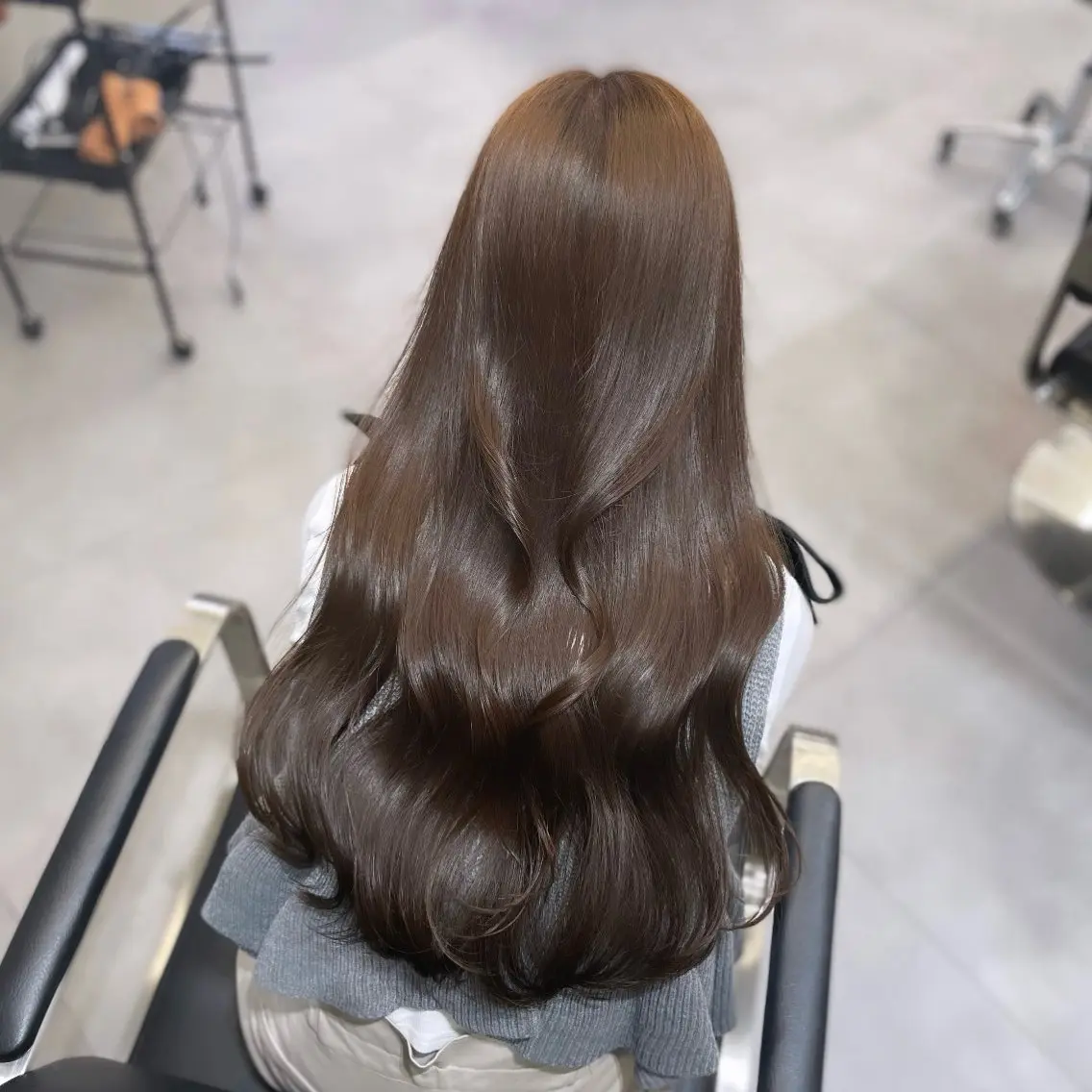 ロング カラー ベージュカラー ブリーチ ダブルカラー ブリーチなしカラー ヘアカラー Rui/透明感カラー 暖色/レイヤーカットのヘアスタイル