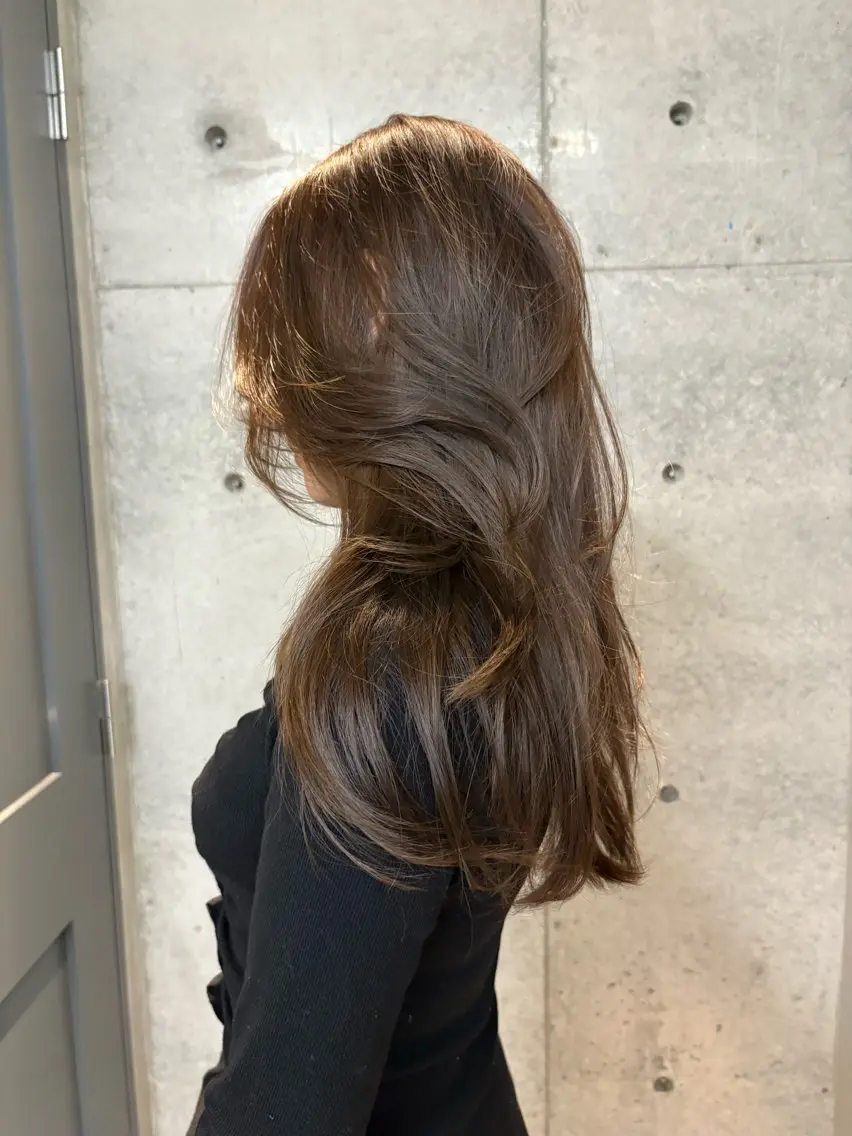 ロング カラー カット ヘアカラー トリートメント レイヤー/柔色 カラー/SAkiのヘアスタイル
