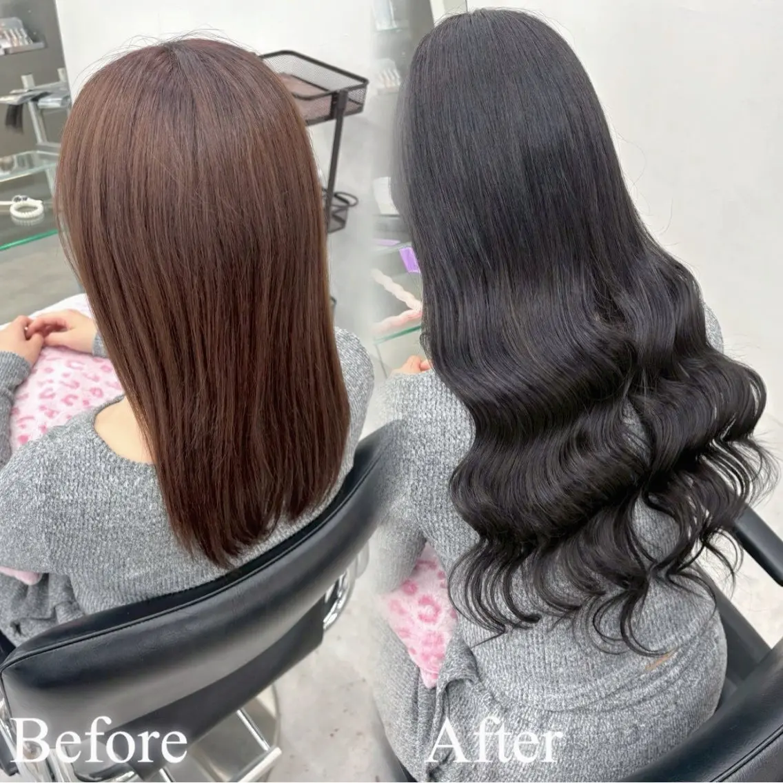 ロング シールエクステ エクステ 韓国風ヘア ロング ヘアカラー トリートメント エクステ 横浜 エクステ🎀/ カラー🌙┊︎もものヘアスタイル