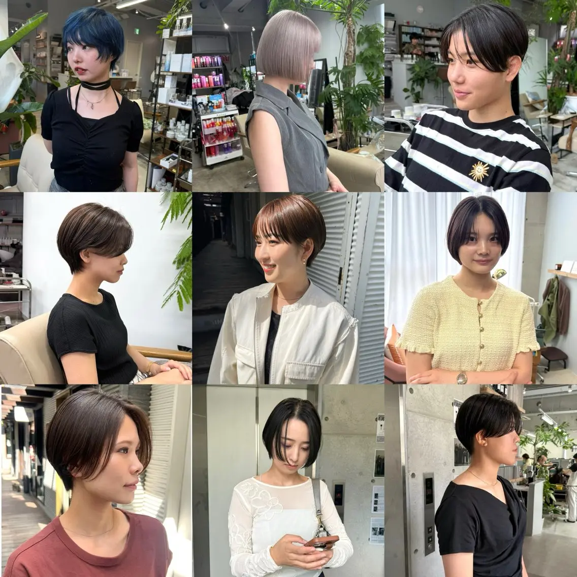 ショート カラー ボブ ショートヘア U-fuショート 伊藤拓海のヘアスタイル