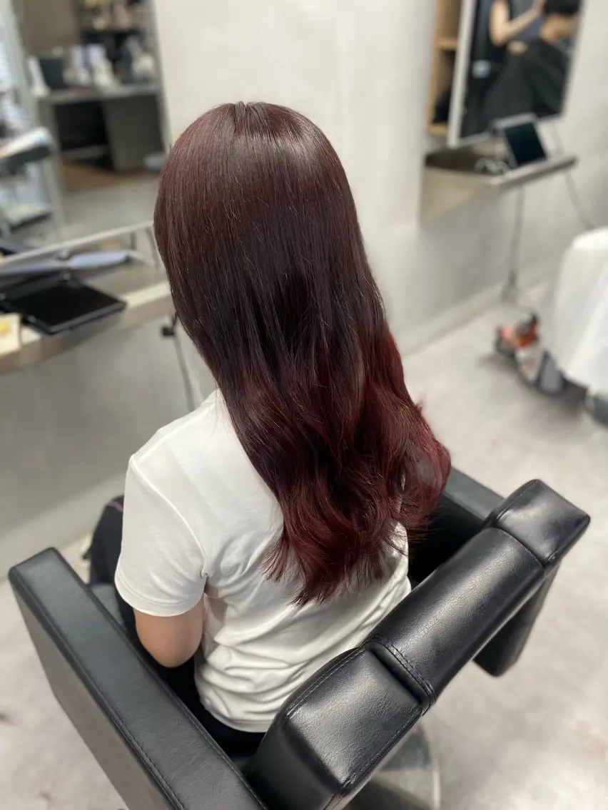 ロング カット ヘアカラー トリートメント 艶髪/縮毛矯正 🫧辻野海羽のヘアスタイル
