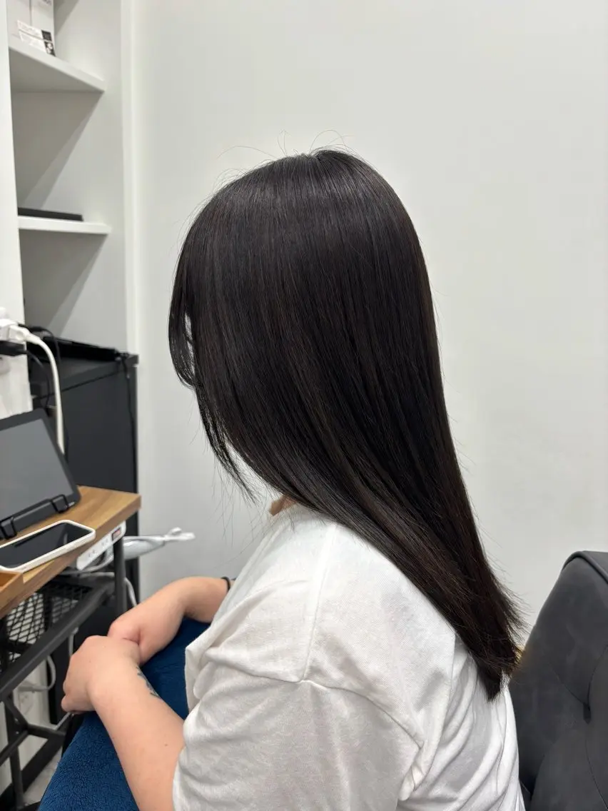 カラー アッシュ 透明感カラー オリーブアッシュ 藤田真凜/ボブ/ショ ート/艶カラー🩶のヘアスタイル