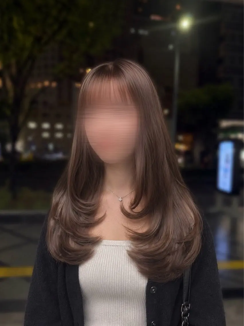 ロング カラー カット さわ 🫧🎀のヘアスタイル