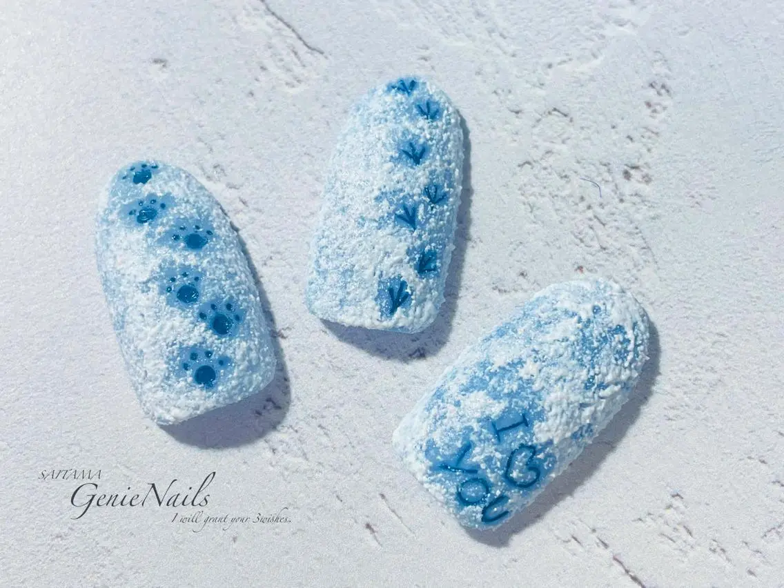メンズ ネイル クリスマス フットネイル メンズネイル ショートネイル 冬ネイル Genie Nailsのネイルデザイン