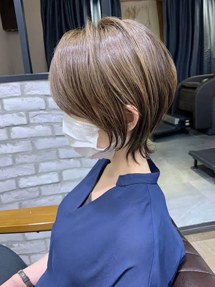 🟪【オシャレなショート】くびれあるショートウルフカット※シャンプーブロー込みの写真