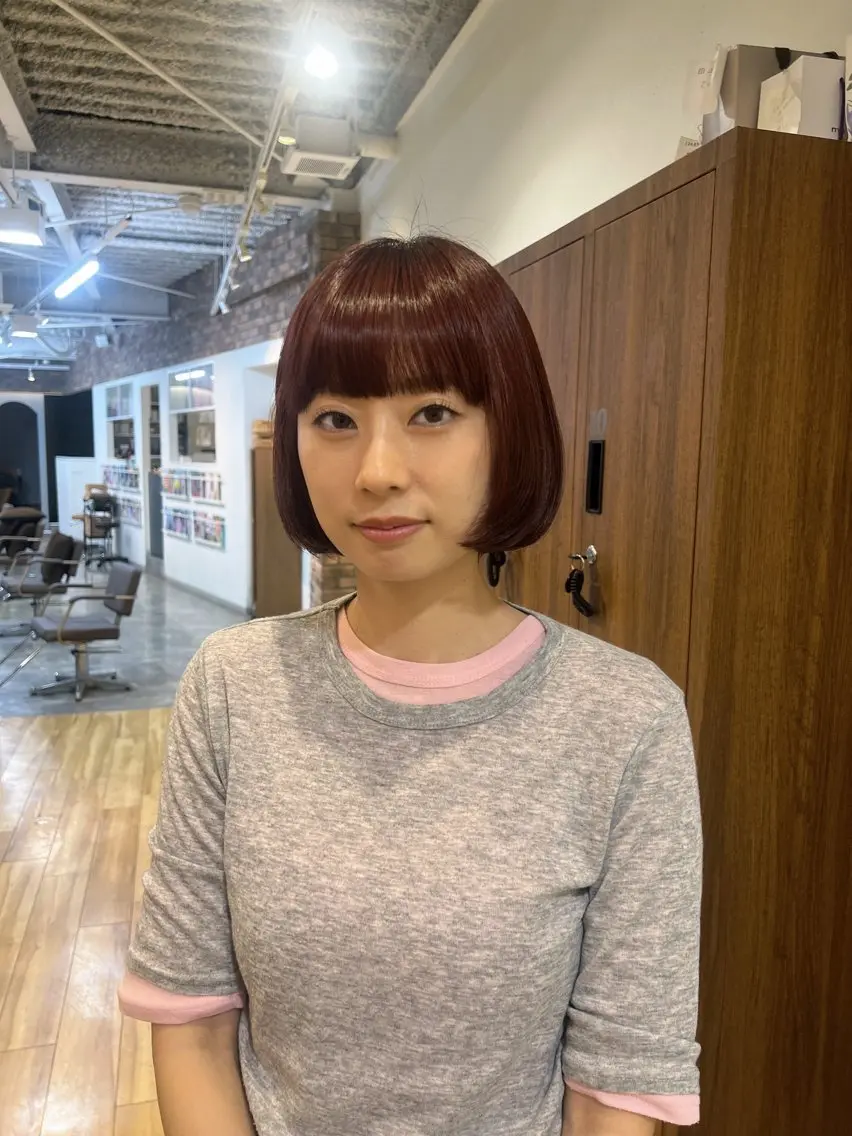 カラー ブラウンカラー レッドカラー NOA福島 RENA🌼のヘアスタイル