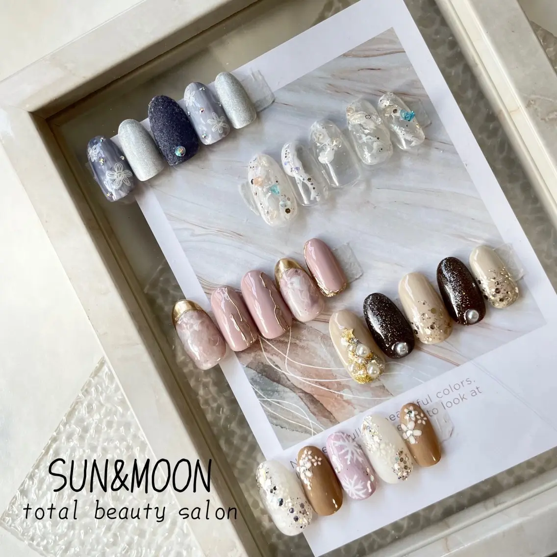ネイル ハンドネイル ハンドケア SUN&MOON REOのネイルデザイン