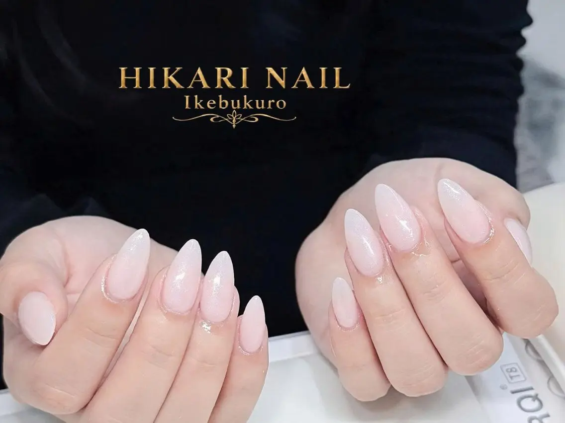 ネイル チークネイル 長さ出し フレンチネイル ガーリー ハロウィン ハンドネイル HikariNail Ikebukuroのネイルデザイン