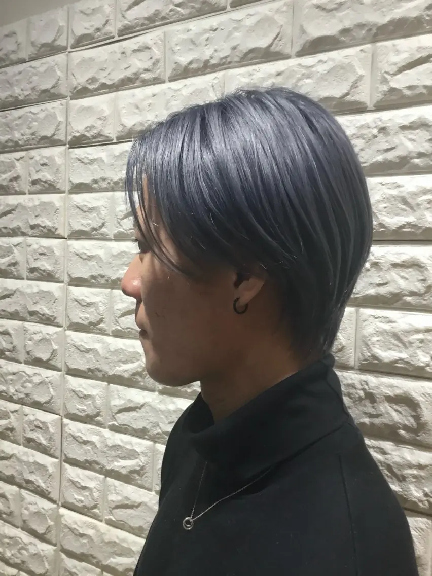 5月限定！ペール系ダブルカラー（ブリーチ）➕メンズカットの写真