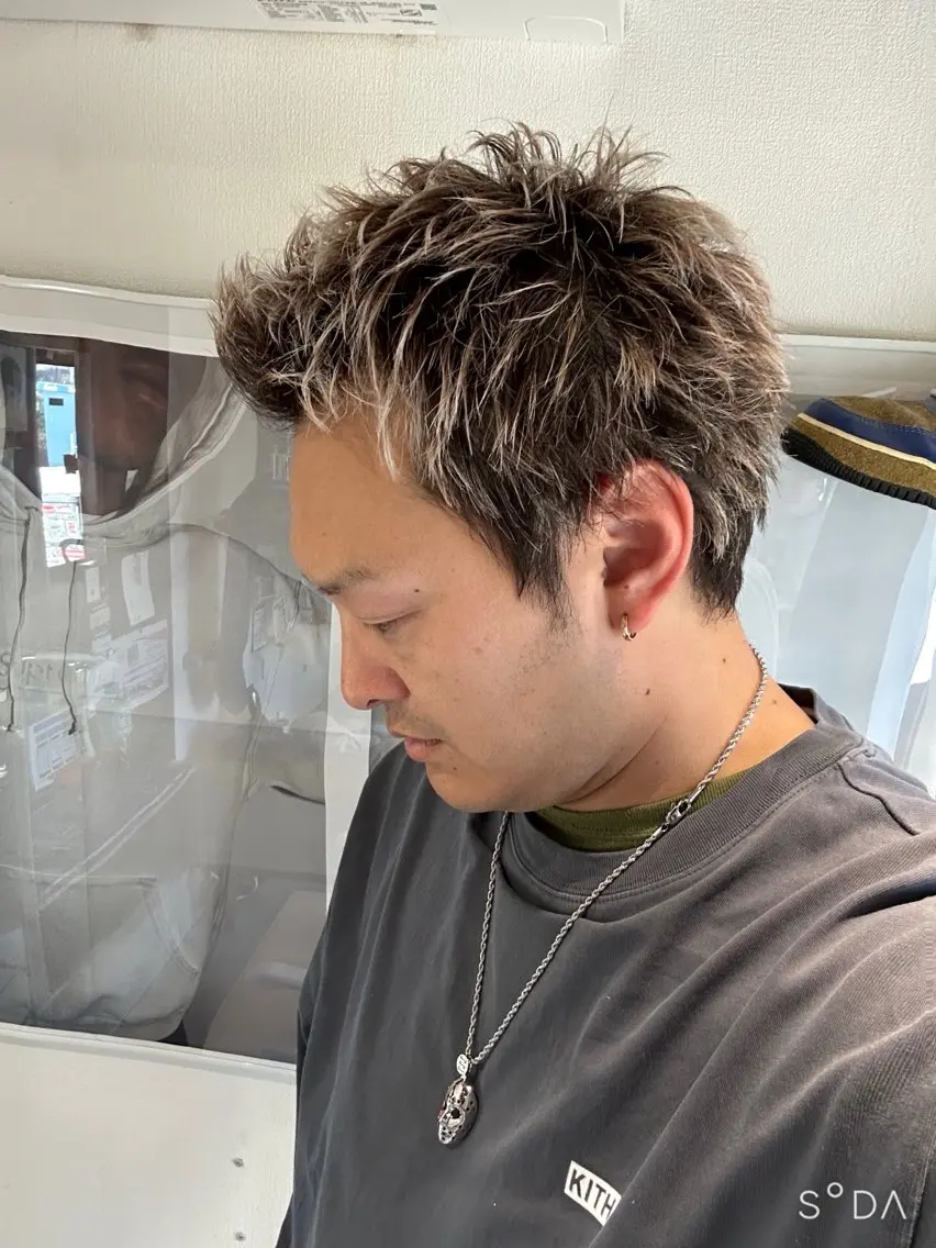 "超立体感" ハイライトキャップハイライト+カットの写真