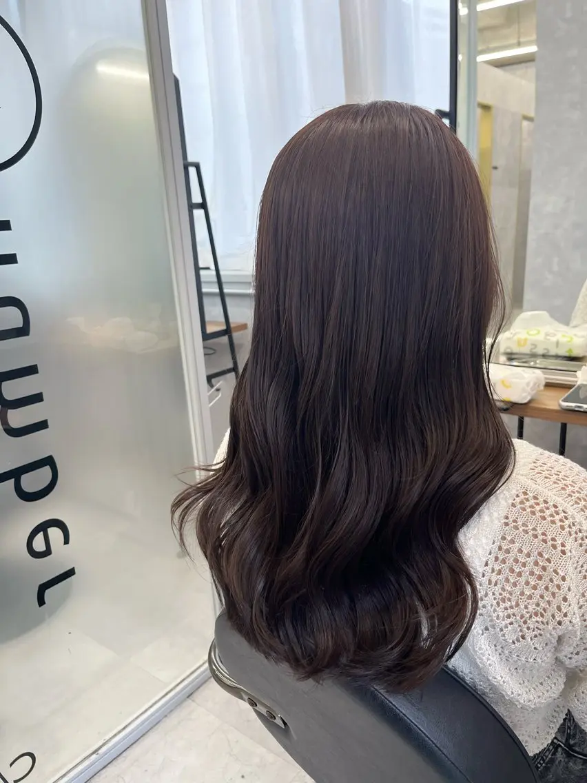 ロング カラー ブラウンカラー ラベンダーカラー カット ヘアカラー NUMBER 天王寺 🌼yuriのヘアスタイル