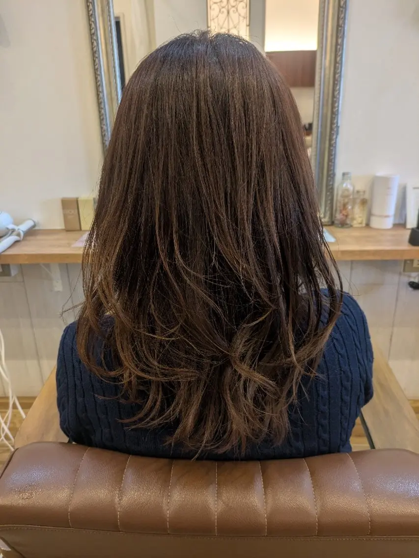 ロング ヘアカラー 【泉中央】CLASS 中村のマツエク・マツパデザイン