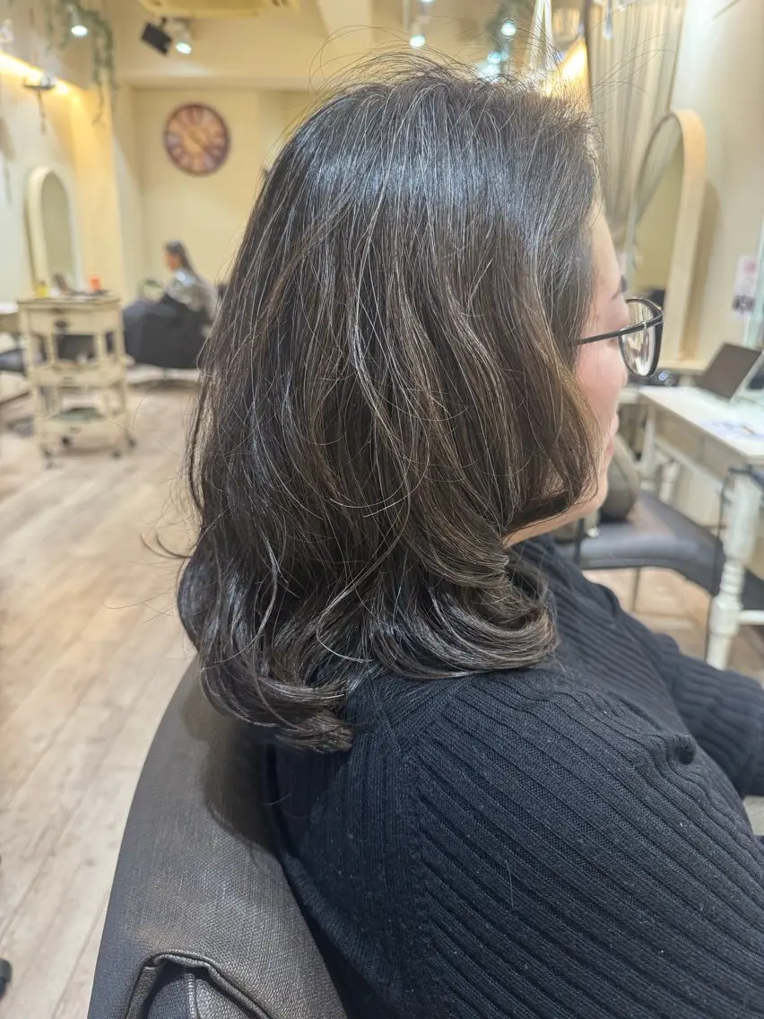 パーマ デジタルパーマ jurerbelle RIHOのヘアスタイル