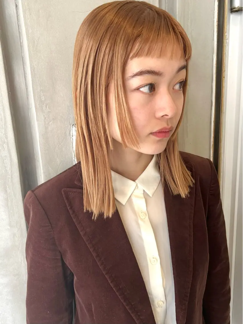 💎似合わせカット＋ケアブリーチダブルカラー＋艶々TR💎 （カフェドリンクサービス）の写真