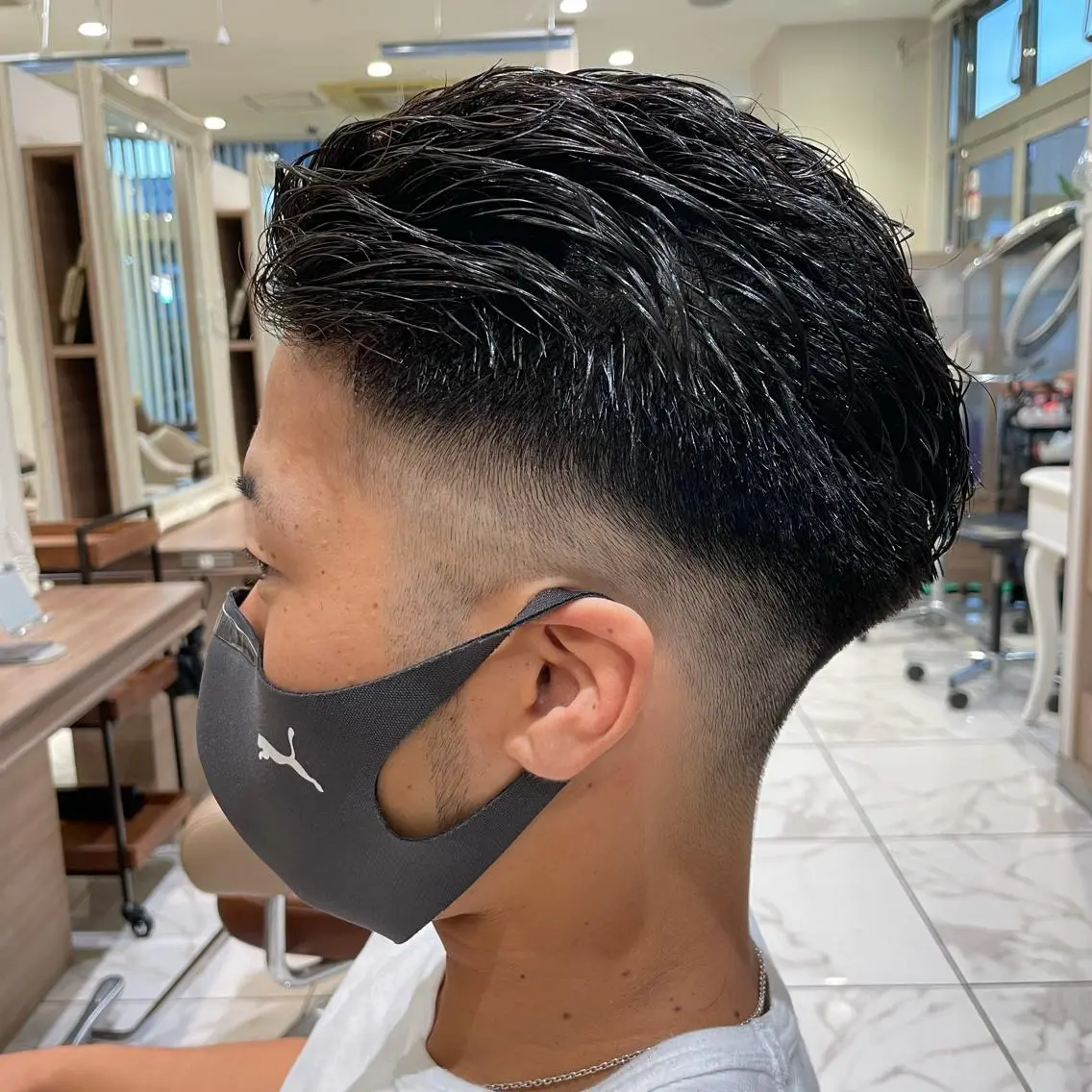 ショート パーマ メンズ カット パーマ トリートメント 【メンズ縮毛矯正】 田中秀斗のヘアスタイル
