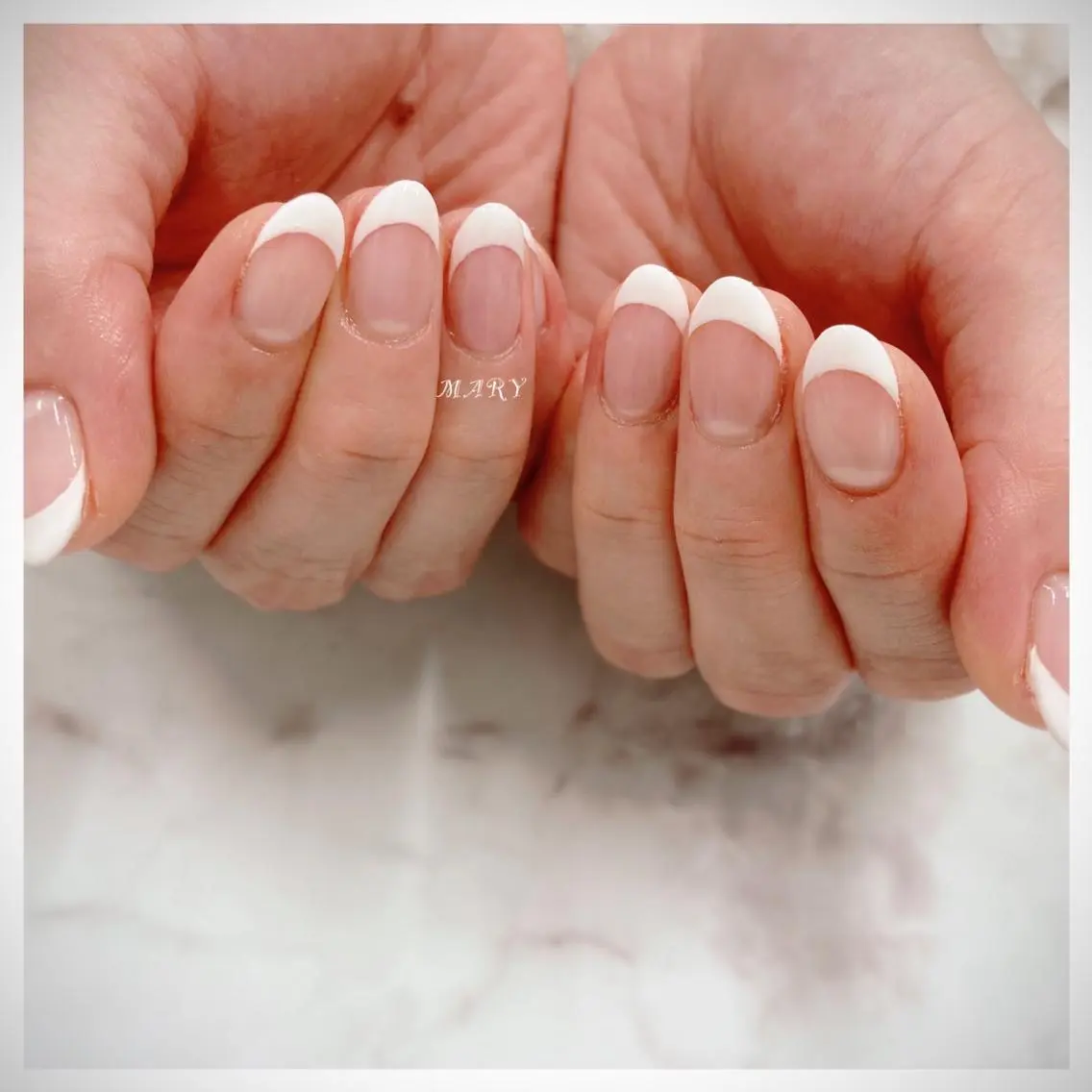 ネイル フレンチネイル ニュアンスネイル オフィスネイル シンプルネイル ハンドネイル Mary nail .narumiのネイルデザイン
