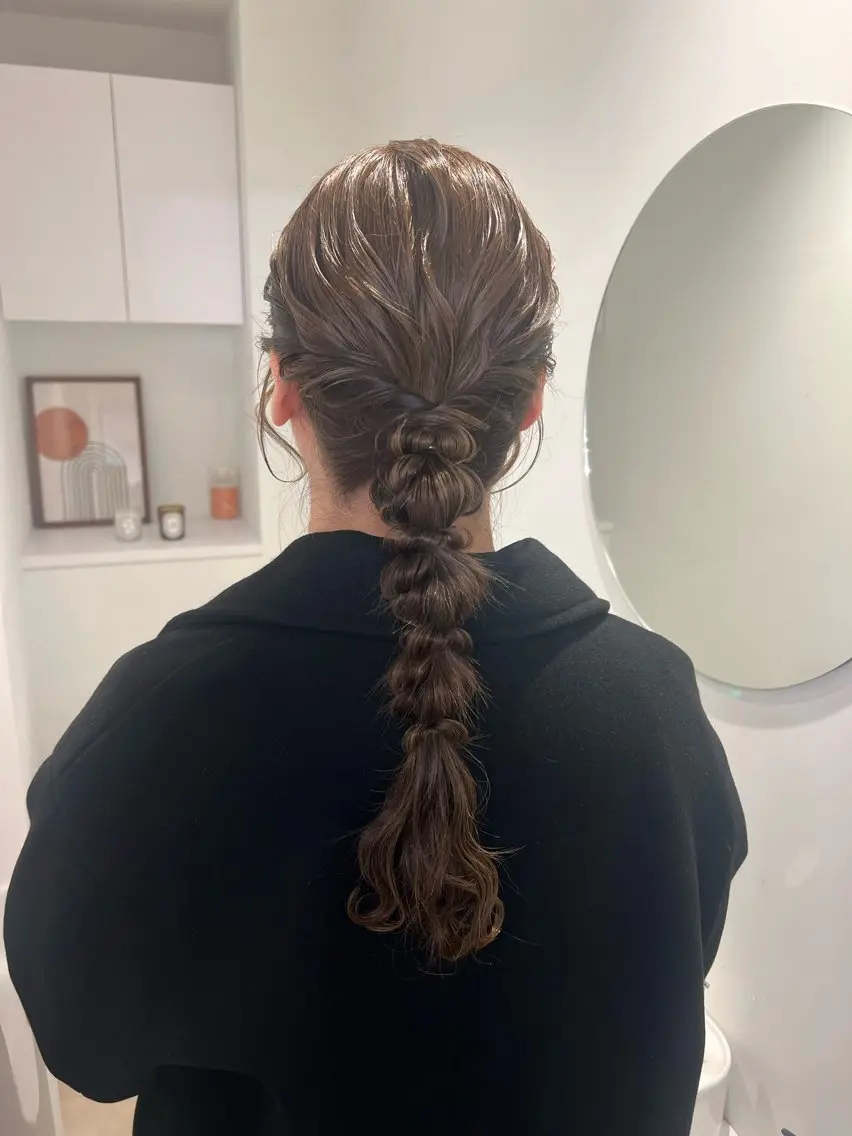ヘアアレンジ ヘアセット アレンジ/ブラウン カラー HARU🕯のヘアスタイル