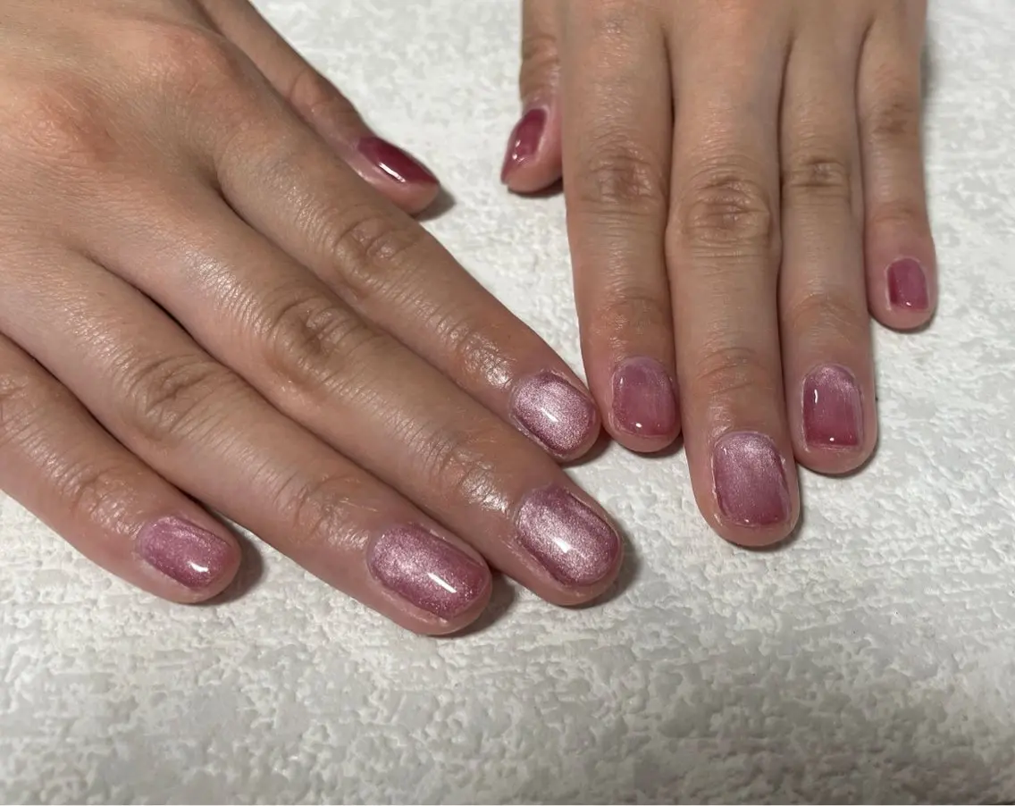 ネイル オーロラネイル フットネイル フレンチネイル ジェルネイル 韓国ネイル ハンドネイル mogunail &blowのネイルデザイン