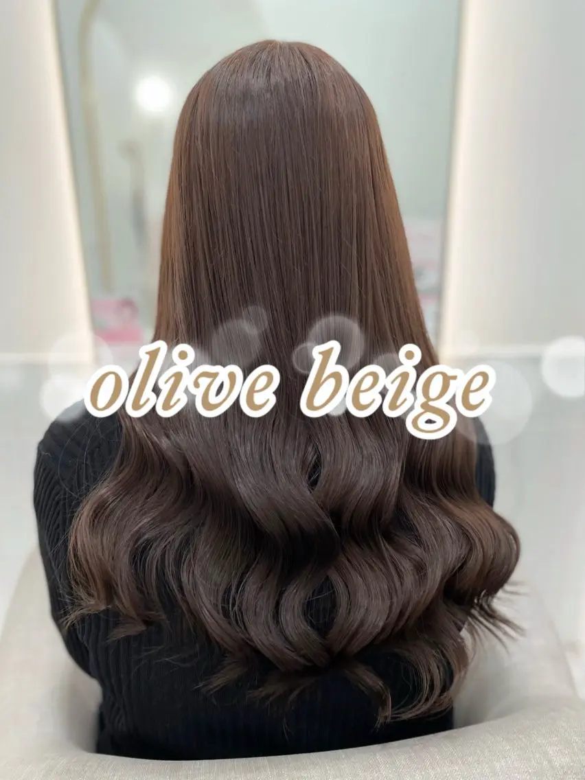 ロング カラー ブリーチ ダブルカラー ブリーチなしカラー カット ヘアカラー トリートメント いぶきゆう 栄/カットモデルのヘアスタイル