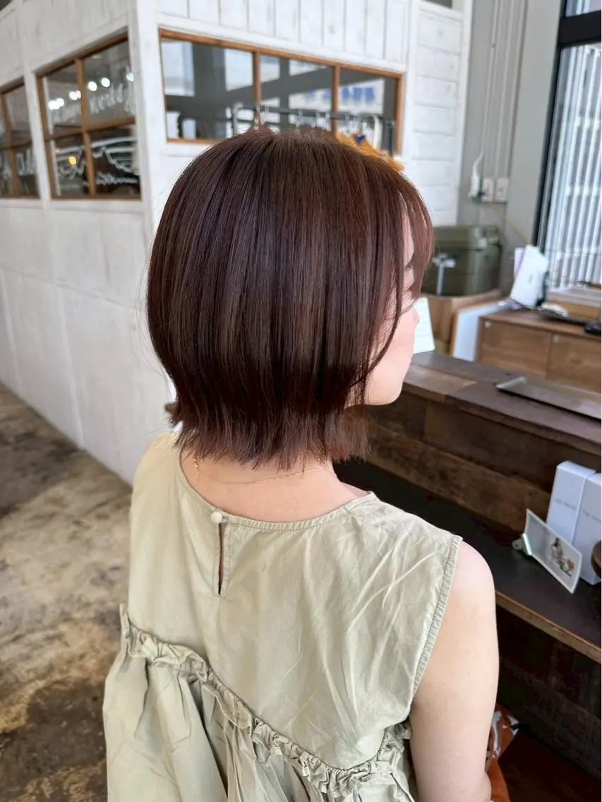 ショートヘアワンカラー(営業中)の写真