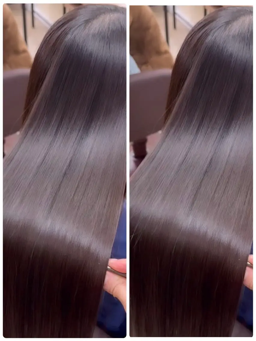セミロング カラー 髪質改善No.1🍀 🍀銀座🍀矢尾板のヘアスタイル