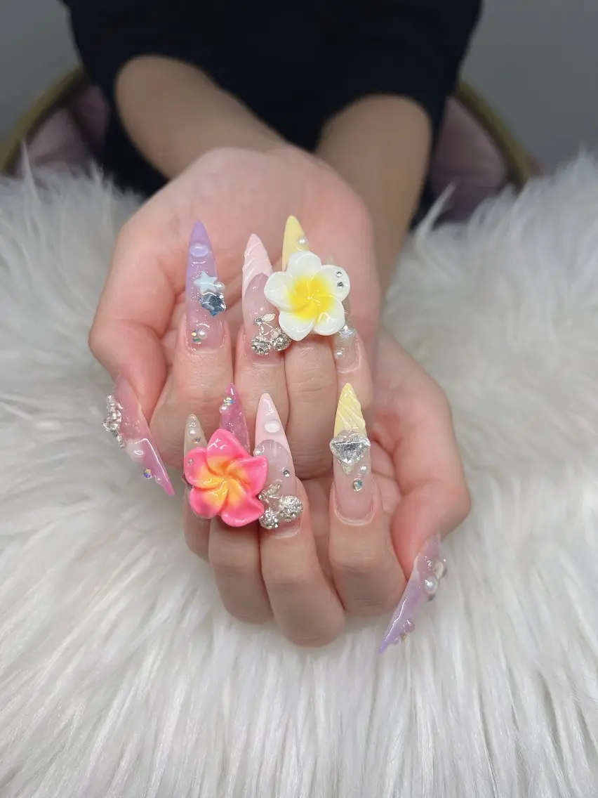 ネイル Lee Nails チップ長さだし専門店のネイルデザイン