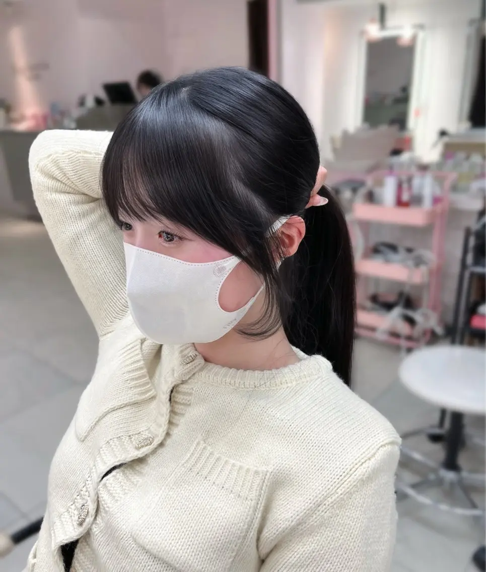 ロング 顔周りカット 小顔カット 上品モテガーリー Rena🎀のヘアスタイル