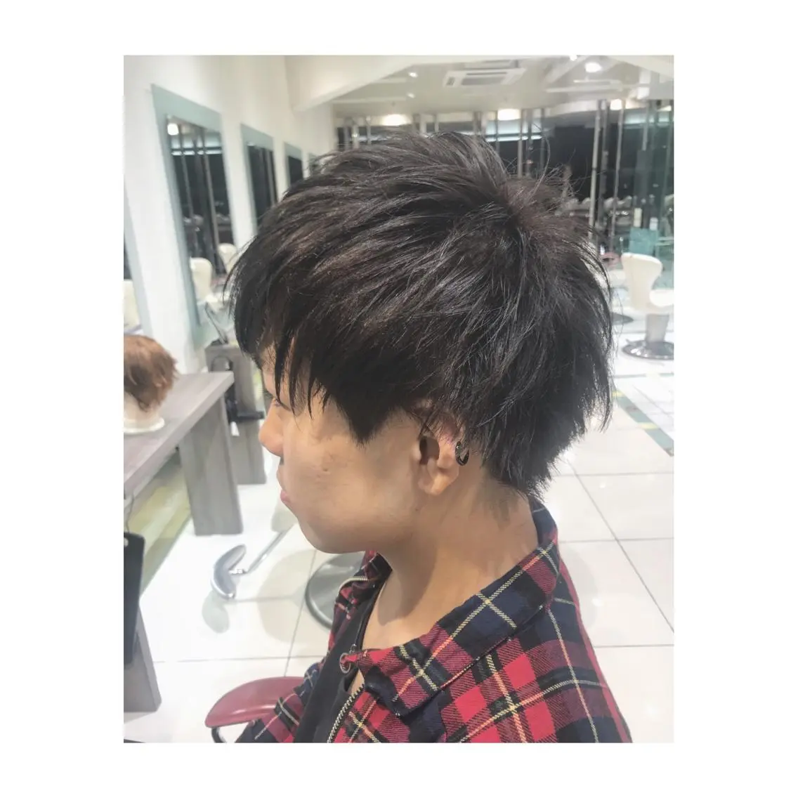 ショート カラー メンズ メンズブリーチ ブリーチ 透明感カラー ブリーチなしカラー 中野 竜介のヘアスタイル
