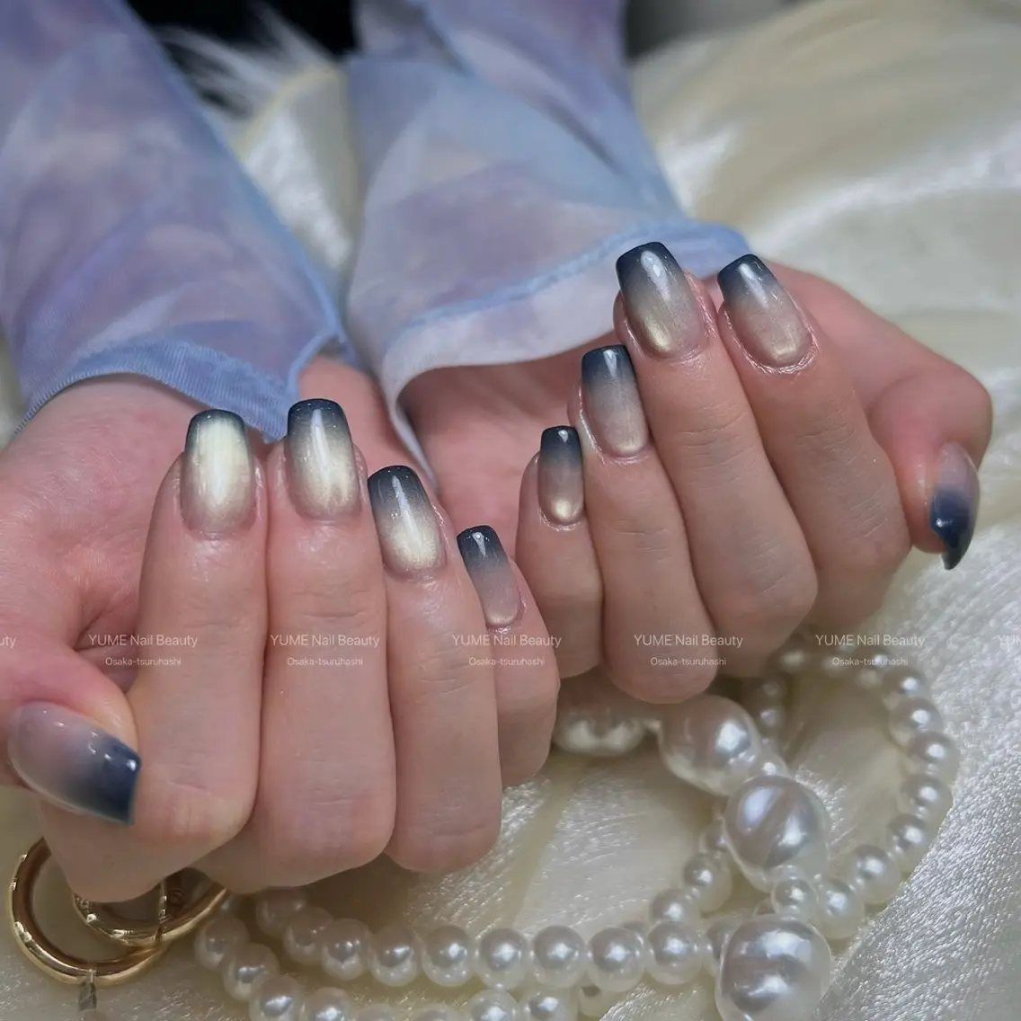 ネイル グラデーション マグネットネイル CHILL NAILのネイルデザイン