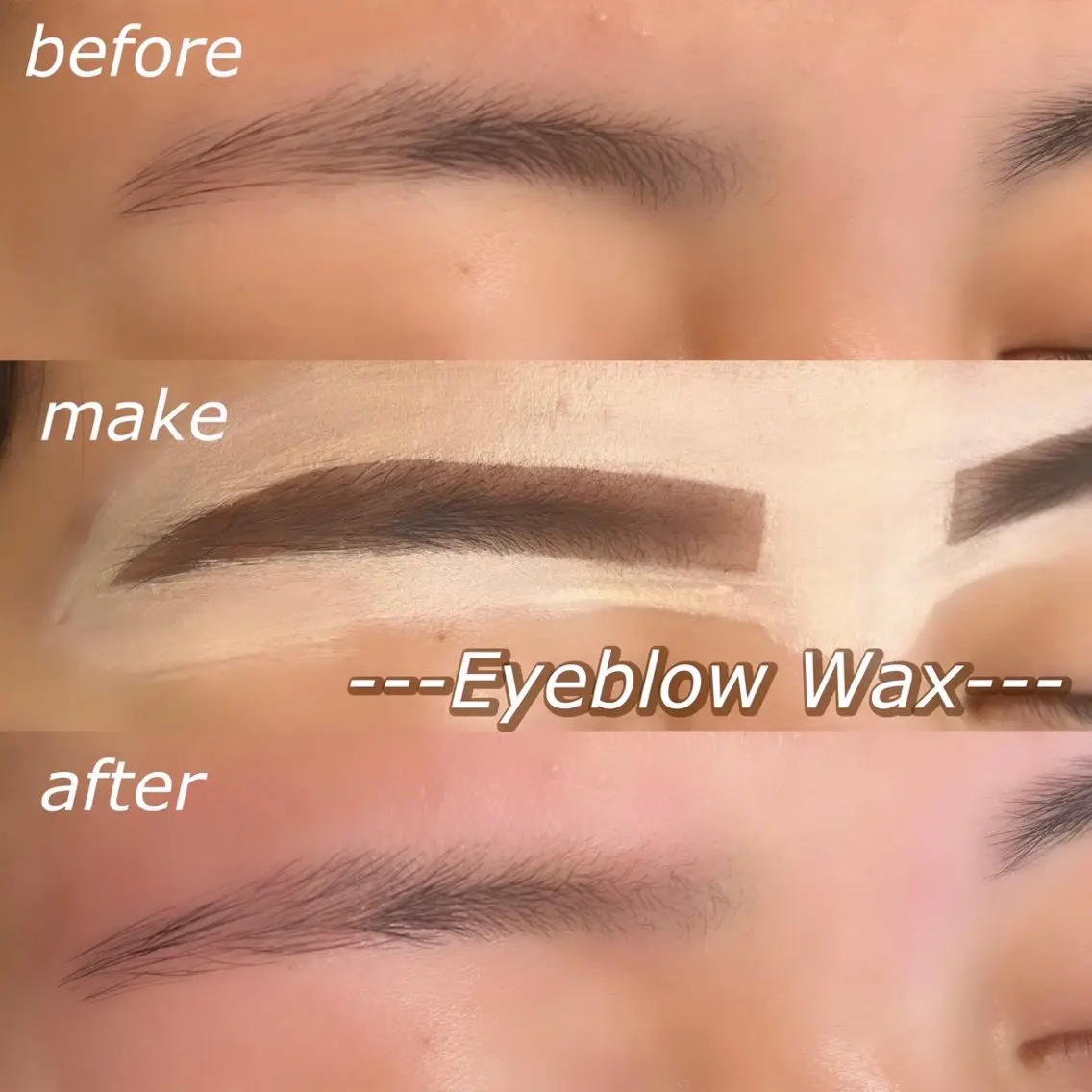 🌿美眉アイブロウWAX脱毛🧸仕上げメイク、鎮静アイパックサービス!リピ土日料金無★の写真