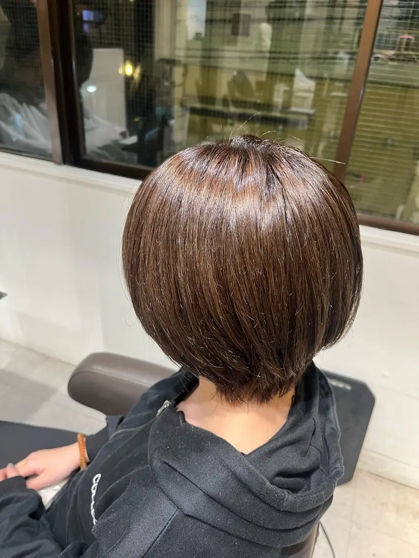 ショート カラー ヘアカラー CLAPS/弘明寺 夏楠のヘアスタイル
